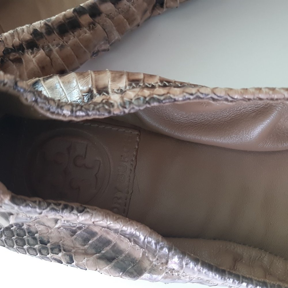 Tory Burch Clay Python Ballet Flats - image 3